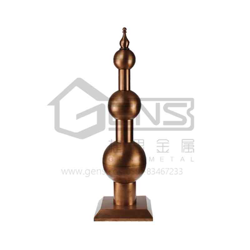 铜尖顶 塔尖 铜避雷针 GBGLR01004