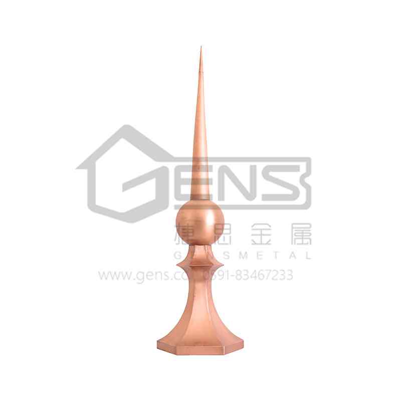 铜尖顶 塔尖 铜避雷针 GBGLR01001